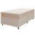 Cama Box Solteiro Colchão Molas Qatar 88x188x60cm Bege/Branco Inducol-Suporta Até 200 Kg Por Pessoa