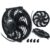 Eletroventilador Universal Pás em S de 10 polegadas – 12 V