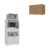 Kit Armário de Cozinha 2 Portas com Balcão Multiuso Multimóveis MP2238
