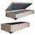 Cama Box Baú Solteiro Suede Serene Bege 88x188x44 Alta Qualidade