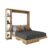 Cama Articulada Casal para Colchão 138 x 188 cm Multimóveis CR35034 Amendoa