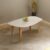 Mesa de Jantar Orgânica 6 Lugares Off White/Freijó – Dalla Costa
