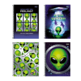 Caderno espiral capa dura universitário 1×1 80 folhas Orbit Tilibra