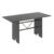 Mesa para Cozinha 140x75cm Tampo Ardósia  Martelado Prata/Indiano