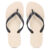 Chinelo Brizza Arezzo Roma Basics Bicolor Bege e Preto – Feminino