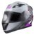 Capacete Moto Texx Gladiator V3 Makan Cinza Rosa Articulado