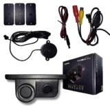 Câmera de Ré Com Sensor de Ré Universal 12V Carro Automotivo Estacionamento Aviso Sonoro
