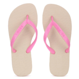 Chinelo Brizza Arezzo Tira Duo Bicolor Roma Basics Rosa – Feminino