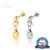 Piercing Labret Helix Tragus Conch Titânio Com Pingente Gota