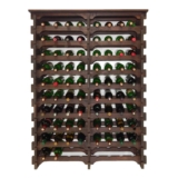 Adega Vinho Madeira 80 Garrafas Tipo Mesa Cor Imbuia C08 Cevey Adegas E Artesanatos
