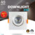 Kit 5 Luminária Spot Led Quadrado Direcionável 5W Embutir Gesso Teto | Branco Quente 3000K | Branco Frio 6500K  Bivolt