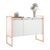 Buffet Industrial 3 Portas Branco Cobre