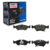 Pastilha de Freio Dianteira Meriva 1.8 8v/16v 2002/2012 Zafira 2.0 8v/16v 2001/2012 – Frasle PD77
