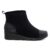 Bota Feminina Usaflex Básica Couro Salto Anabela Conforto