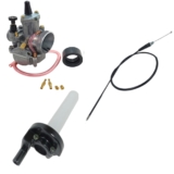 Kit Carburador 32mm Acelerador Rápido e Cabo Modelo Koso  Com Powerjet Crf 230 Cbx 200 Nx 200 Xr 200