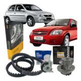kit Correia Dentada Tensor Bomba D’Agua e Válvula Termostática – GM Corsa 1.0/1.4 8V – 2002 A 2012