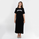 Vestido Colcci Midi T-Shirt Dress Preto – Feminino