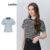 Lovito Camiseta Elegante Xadrez Geométrica Para Mulheres L87ED055 (Multicolorido)