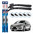 Par de Palhetas Limpador Parabrisa Multiclip Original Bosch Chevrolet Vectra GT 2008 A 2012