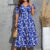 Lovito Vestido Boho Plus Size Curve com Plantas Risco Frontal Para Mulheres LBL19342