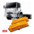 Par Lanterna LED Lateral Parachoque Paralama Estribo para MerecesBenz 1618 / 1418 Ford Cargo Troller 12V / 24V – Ambar