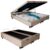 Cama Box Baú Casal Bipartido Suede Serene Bege 138x188x44