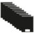 Kit 10 Cadernos Brochura 1/4 Preto Capa Dura 14×20 48 Folhas Stiff