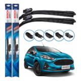 Par de Palhetas Limpador Parabrisa Multiclip Original Bosch Ford New Fiesta 2013 A 2019