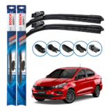 Par de Palhetas Limpador Parabrisa Multiclip Original Bosch Fiat Cronos 2017 A 2024