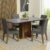Conjunto Sala de Jantar Mesa Tampo de Vidro 4 Cadeiras Silver Avril Madesa