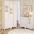 Quarto de Bebê Completo Guarda Roupas 3 Portas Cômoda 1 Porta 4 Gavetas 100% MDF Telinha