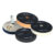 Kit Boinas Espuma 5 Polegadas Corte Refino Lustro C Suporte Adaptador para politriz