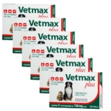 Kit 6 Vetmax Plus 700mg Vermífugo Vetnil – 4 Comprimidos