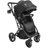 Carrinho de Bebê Passeio e Moises Whoop Kiddo Vox II Preto