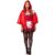 Fantasia Halloween Feminina Chapeuzinho Vermelho Adulta Zumbi Sangrenta Com Capuz