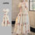 Lovito Vestido Boho Padrão Floral Vestido Verão/Primavera Para Mulheres L124AD343