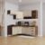 Cozinha Modulada Completa Fidelitá Lisboa 6 Peças 340cm 12 Portas 3 Gavetas Com Tampo Noce/Off-White