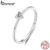 Anel De Prata Esterlina 925 Bamoer Amor Coração Design Joias Presente Feminino