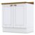 Balcão 2 Portas 80 Cm Nova York Branco Com Tampo Nature – Henn