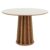 Mesa de Jantar Redonda Brianna Freijó e Off White