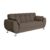Sofá 3 Lugares Larissa Suede Castanho