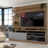 Estante para TV Até 65 Polegadas Escandinávia 1 Porta com Led