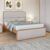 Cama Casal 1,40 Easy Like Tecido Corano Bege Amendoa Clean
