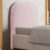 Cabeceira Cama Box Solteiro 100cm Orgânica Lanna W01 Bouclê Rosê – Lyam Decor