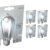 Kit 5 Lampadas Led ST64 Clear 9w 6500k Branco Frio E27 110v/220v Ip20 Cod: 352211370-5 Deluxe By Avant