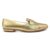Loafer Usaflex Feminino Couro Salto Bloco Couro Casual