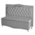 Kit Cabeceira De Cama Box E Calçadeira Baú Madri Casal 140 Cm Suede Prata Do Lar Móveis E Decoração