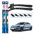 Par de Palhetas Limpador Parabrisa Multiclip Original Bosch BYD Seal 2023 E 2024