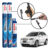 Kit 3 Palhetas Dianteiras Aerofit + Traseira REAR Original Bosch Chevrolet Captiva 2007 A 2017