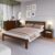Cama de Casal de Madeira Maciça para Colchão 138x188cm Multimóveis CR35273